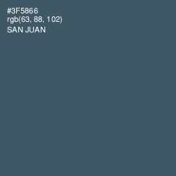 #3F5866 - San Juan Color Image